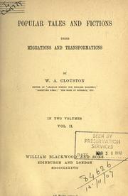 Cover of: Popular tales and fictions by William Alexander Clouston