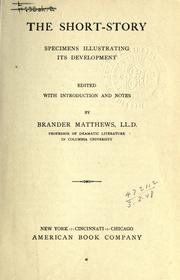 Cover of The Short-story by Brander Matthews