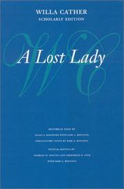 Cover of: A Lost Lady (Willa Cather Scholarly Edition) by Willa Cather