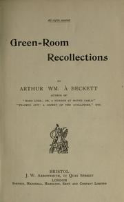 Cover of: Green-room recollections