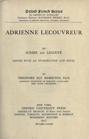 Cover of: Adrienne Lecouvreur by Eugène Scribe