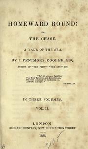 Cover of: Homeward bound by James Fenimore Cooper, James Fenimore Cooper