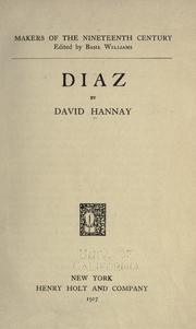 Cover of: Diaz by David Hannay