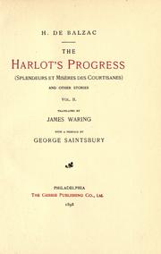 Cover of: The harlot's progress by Honoré de Balzac