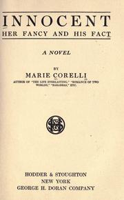 Cover of: Innocent, her fancy and his fact by Marie Corelli