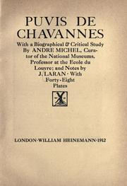 Cover of: Puvis de Chavannes.