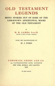 Cover of: Old Testament legends by Montague Rhodes James