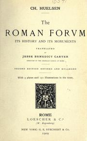 Cover of: The Roman forvm: its history and its monuments
