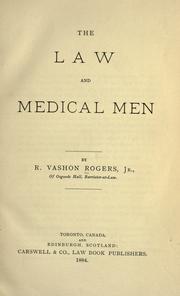 The law and medical men by R. Vashon Rogers