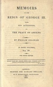 Cover of: History of Great Britain: from the Revolution, 1688, to the conclusion of the treaty of Amiens, 1802.