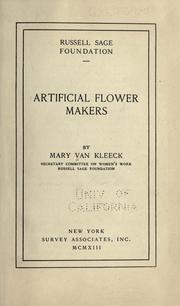 Cover of: Artificial flower makers.