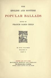 The English And Scottish Popular Ballads by Francis James Child