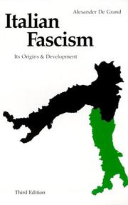 Cover of: Italian fascism by Alexander J. De Grand