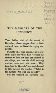 Cover of: The massacre of the innocents