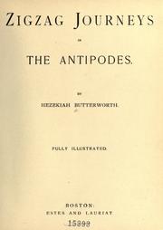 Cover of: Zigzag journeys in the antipodes.
