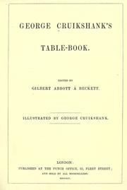 Cover of: George Cruikshank's Table-book.