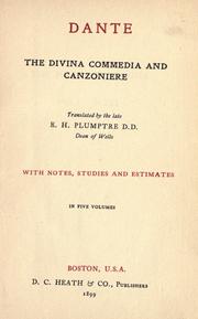 Cover of: The Divina commedia and Canzoniere by Dante Alighieri