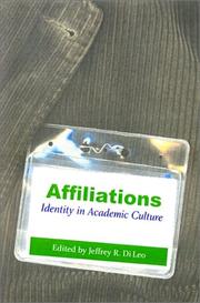 Cover of: Affiliations by edited by Jeffrey R. Di Leo.