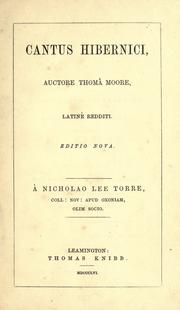 Cover of: Cantus hibernici by Thomas Moore