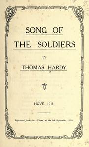 Cover of: Song of the soldiers