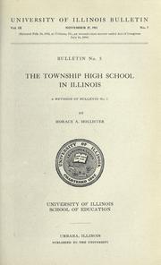 Cover of: The township high school in Illinois