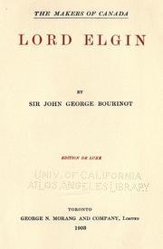 Cover of: Lord Elgin by Sir John George Bourinot