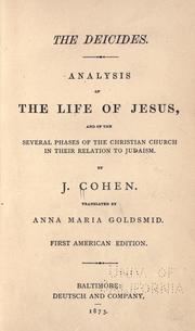 Cover of: deicides. | Cohen, Joseph