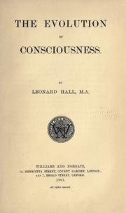 Cover of: The evolution of consciousness.