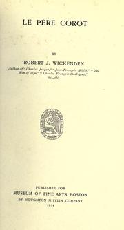 Cover of: Le père Corot