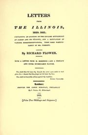 Flower's Letters from the Illinois, January 18, 1820-May 7, 1821 .. by Richard Flower