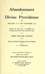 Cover of: Abandonment to divine providence by Jean Pierre de Caussade