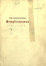 Cover of: The adventurous Simplicissimus by Hans Jakob Christoffel von Grimmelshausen