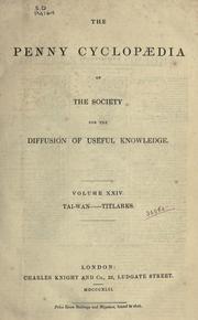Cover of: Penny Cyclopaedia of the Society for the Diffusion of Useful Knowledge.