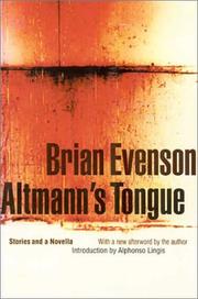 Cover of: Altmann's tongue by Brian Evenson