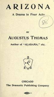 Cover of: Arizona by Augustus Thomas
