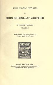 Cover of: The works of John Greenleaf Whittier. by John Greenleaf Whittier