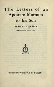 The letters of an apostate Mormon to his son by Hans P. Freece