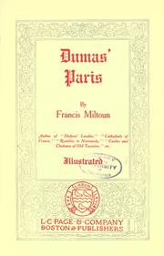 Cover of: Dumas' Paris