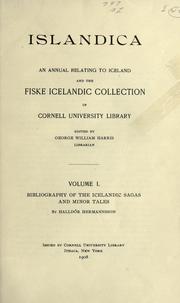 Cover of: Bibliography of the Icelandic sagas and minor tales.