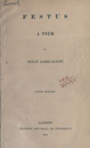 Cover of: Festus by Philip James Bailey