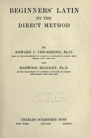 Cover of: Beginners' Latin by the direct method