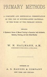 Cover of: Primary methods by W. N. Hailmann