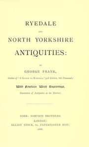 Cover of: Ryedale and North Yorkshire antiquities.