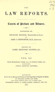 Cover of: law reports.