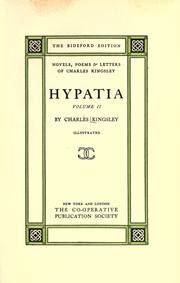 Cover of: Hypatia. by Charles Kingsley