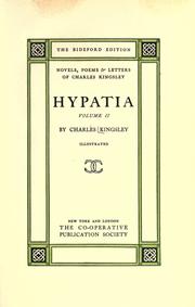 Cover of: Hypatia. by Charles Kingsley, Charles Kingsley