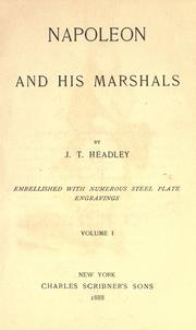 Cover of: Napoleon and his marshals