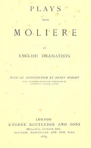 Cover of: Plays from Molière