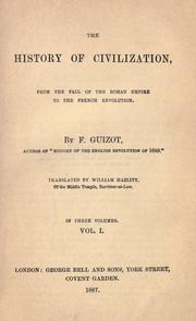 Cover of: The history of civilization by François Guizot