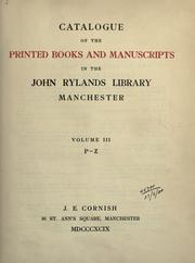Cover of: Catalogue of the printed books and MSS.